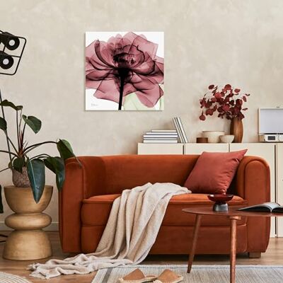 ART Pannello grafico da parete in vetro temperato senza cornice, pronto da appendere, 61 x 61 cm, rosa Chianti II ART Pannello grafico da parete in vetro temperato senza cornice, pronto da appendere, 61 x 61 cm, rosa Chianti II