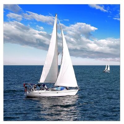 PRO-Art Quadro da Parete su Vetro Sailing Trip II, 30 x 30 cm PRO-Art Quadro da Parete su Vetro Sailing Trip II, 30 x 30 cm