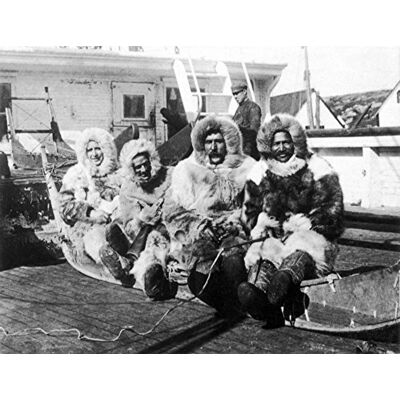 Granger Collection Matthew Henson e Crew Nmatthew Henson e altri sulla slitta che sono andati all'equipaggio del Polo Nord (da sinistra a destra) Donald Macmillan George Borup Thomas Gushue e Matthew Henson fotografati Granger Collection Matthew Henson e Crew Nmatthew Henson e altri sulla slitta che sono andati all'equipaggio del Polo Nord (da sinistra a destra) Donald Macmillan George Borup Thomas Gushue e Matthew Henson fotografati