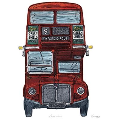 Pyramid Barry Goodman Routemaster, stampa su tela, poliestere, multicolore, 40 x 50 cm Pyramid Barry Goodman Routemaster, stampa su tela, poliestere, multicolore, 40 x 50 cm