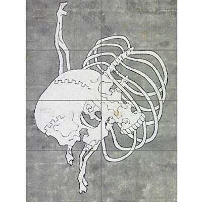 Artery8 Hokusai Skull Rib Cage Macabre Japanese Painting XL Giant Panel Poster (8 Sections) Cranio giapponese Pittura Manifesto Artery8 Hokusai Skull Rib Cage Macabre Japanese Painting XL Giant Panel Poster (8 Sections) Cranio giapponese Pittura Manifesto