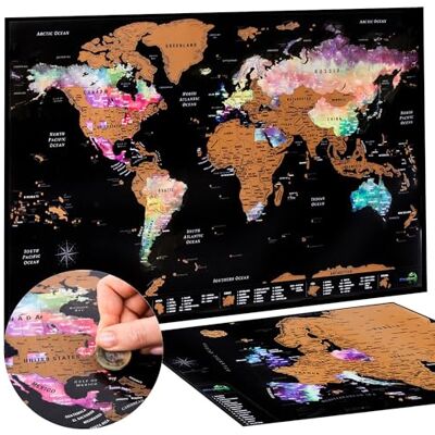 Atlas & Green - Nebula Map - Arte - Europa Bonus - Mappa Mondiale Atlas & Green - Nebula Map - Arte - Europa Bonus - Mappa Mondiale