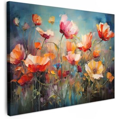 OnlyWow © Quadro da Giardino Foto Stampe Quadretti Grandi Dimensioni Balcone 100x70 cm Telo Terrazzo Pareti Dipinti Murali Fiori Acquerello Arte Botanica Natura OnlyWow © Quadro da Giardino Foto Stampe Quadretti Grandi Dimensioni Balcone 100x70 cm Telo Terrazzo Pareti Dipinti Murali Fiori Acquerello Arte Botanica Natura