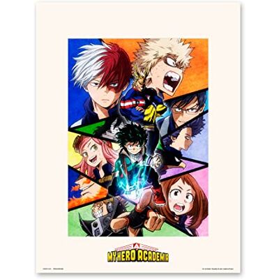 Grupo Erik Print My Hero Academia second Season 1 Pellicola decorativa My Hero Academia/Print 30x40 My Hero Academia Prodotto con licenza ufficiale () Grupo Erik Print My Hero Academia second Season 1 Pellicola decorativa My Hero Academia/Print 30x40 My Hero Academia Prodotto con licenza ufficiale ()