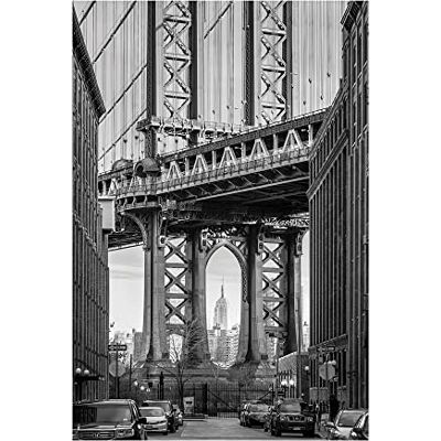 Komar Brooklyn Bridge Poster da parete, 50 x 70 cm, motivo: comar, stampa artistica (senza cornice), PURE Boutique Komar Brooklyn Bridge Poster da parete, 50 x 70 cm, motivo: comar, stampa artistica (senza cornice), PURE Boutique