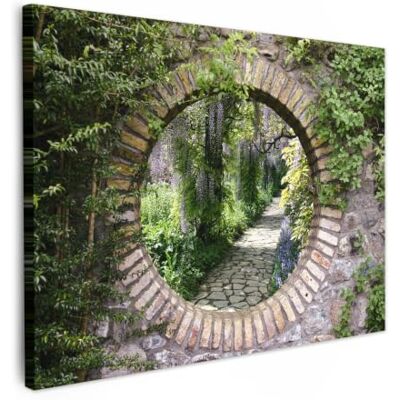 OnlyWow © Quadro da Giardino Foto Stampe Quadretti Grandi Dimensioni Balcone 100x70 cm Telo Terrazzo Pareti Dipinti Murali Foresta Pietre Sguardo Sentiero OnlyWow © Quadro da Giardino Foto Stampe Quadretti Grandi Dimensioni Balcone 100x70 cm Telo Terrazzo Pareti Dipinti Murali Foresta Pietre Sguardo Sentiero