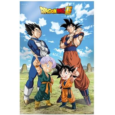 SD TOYS Poster 3D Battle of Gods Goku Vegeta Family Dragon Ball Super Misure 38 x 58 cm SD TOYS Poster 3D Battle of Gods Goku Vegeta Family Dragon Ball Super Misure 38 x 58 cm