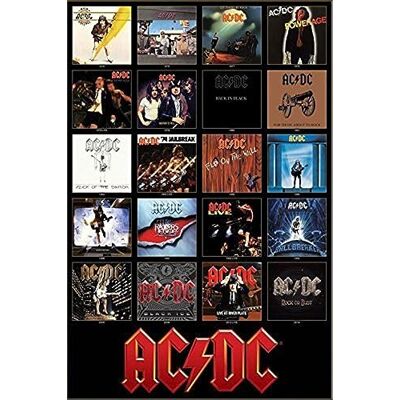 Buyartforless AC/DC Discografia Album Covers 1976-2014 36x24 Music Art Print Poster ACDC Buyartforless AC/DC Discografia Album Covers 1976-2014 36x24 Music Art Print Poster ACDC
