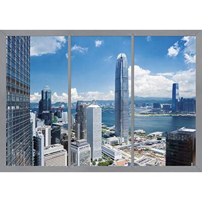 AG Design Photo Wall Mural Non Tessuto Finestra in Città Foto Sfondo Poster Gigante con Parete -360 x 270 cm 4 Parti AG Design Photo Wall Mural Non Tessuto Finestra in Città Foto Sfondo Poster Gigante con Parete -360 x 270 cm 4 Parti