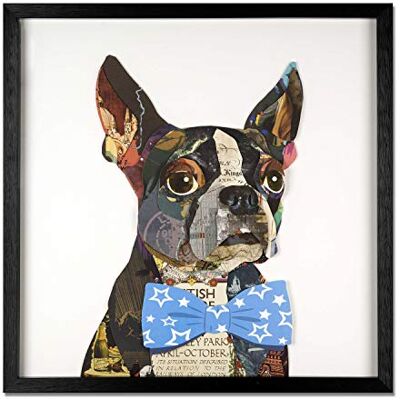 ART Quadro collage 3D 'Boston Terrier' ART Quadro collage 3D 'Boston Terrier'