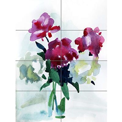 Artery8 Flower Watercolour Peonies XL Giant Panel Poster (8 Sections) Fiore Acquerello Manifesto Artery8 Flower Watercolour Peonies XL Giant Panel Poster (8 Sections) Fiore Acquerello Manifesto