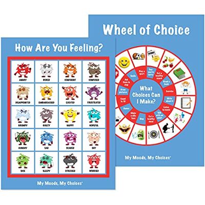 My Moods, My Choices My Moods, my scelte"How are you Feeling?""e" ruota di scelta manifesti; 20 different Moods/emozioni; educativo/Learning Tool; include 2 poster 12x16 inches My Moods, My Choices My Moods, my scelte"How are you Feeling?""e" ruota di scelta manifesti; 20 different Moods/emozioni; educativo/Learning Tool; include 2 poster 12x16 inches