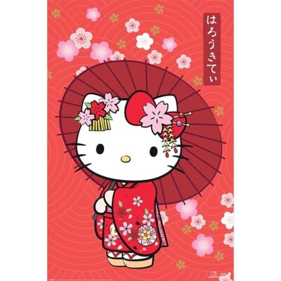 Pyramid Maxi poster ufficiale Hello Kitty (stile giapponese) Decorazione da parete 61 cm x 91,5 cm poster per camera da letto, dormitorio e fan Pyramid Maxi poster ufficiale Hello Kitty (stile giapponese) Decorazione da parete 61 cm x 91,5 cm poster per camera da letto, dormitorio e fan