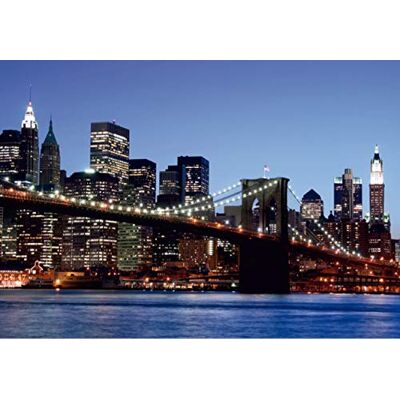 AG Design Photo Wall Mural Non Tessuto Ponte di Brooklyn Foto Sfondo Poster Gigante con Parete -360 x 270 cm 4 Parti AG Design Photo Wall Mural Non Tessuto Ponte di Brooklyn Foto Sfondo Poster Gigante con Parete -360 x 270 cm 4 Parti