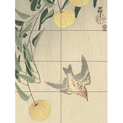 Artery8 Ohara Koson Cuckoo In The Rain Japanese Painting XL Giant Panel Poster (8 Sections) Pioggia giapponese Pittura Manifesto Artery8 Ohara Koson Cuckoo In The Rain Japanese Painting XL Giant Panel Poster (8 Sections) Pioggia giapponese Pittura Manifesto