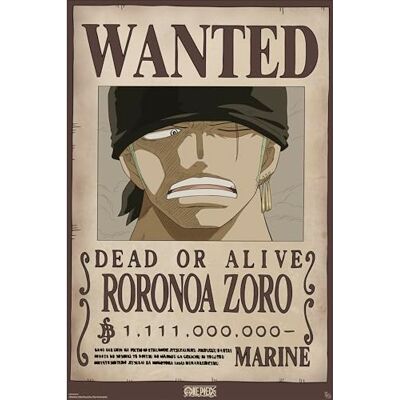 GB eye Poster ONE PIECE Chibi Wanted Zoro Wano – Prodotto Ufficiale – Formato 52 x 38 cm – Carta Laminata di Alta Qualità – Poster Prime Pirate GB eye Poster ONE PIECE Chibi Wanted Zoro Wano – Prodotto Ufficiale – Formato 52 x 38 cm – Carta Laminata di Alta Qualità – Poster Prime Pirate