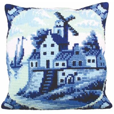 ART Duftin Delft Pottery Kit per Cuscino in Cotone con Fori Grandi, 50 x 45 x 0,1 cm ART Duftin Delft Pottery Kit per Cuscino in Cotone con Fori Grandi, 50 x 45 x 0,1 cm