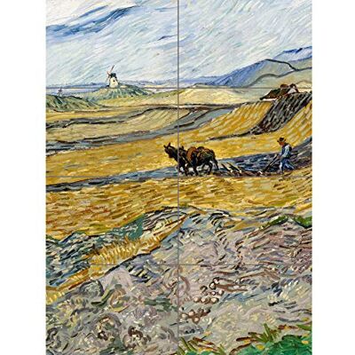 Artery8 Van Gogh Enclosed Field Ploughman Painting XL Giant Panel Poster (8 Sections) Campo Pittura Manifesto Artery8 Van Gogh Enclosed Field Ploughman Painting XL Giant Panel Poster (8 Sections) Campo Pittura Manifesto