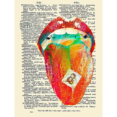 Wee Blue Coo Tripper Acid Lsd Dictionary Page Art Print Poster Wall Decor 12X16 Inch Wee Blue Coo Tripper Acid Lsd Dictionary Page Art Print Poster Wall Decor 12X16 Inch