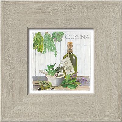 ART Quadro da Parete, Multicolore, 34L x 34B cm ART Quadro da Parete, Multicolore, 34L x 34B cm