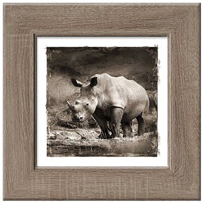 ART Quadro da Parete incorniciato New Classic Wood, Legno, Marrone, 44 x 44 cm ART Quadro da Parete incorniciato New Classic Wood, Legno, Marrone, 44 x 44 cm