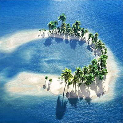 PRO-Art Quadro da Parete su Vetro Island of Love I, 50 x 50 cm PRO-Art Quadro da Parete su Vetro Island of Love I, 50 x 50 cm