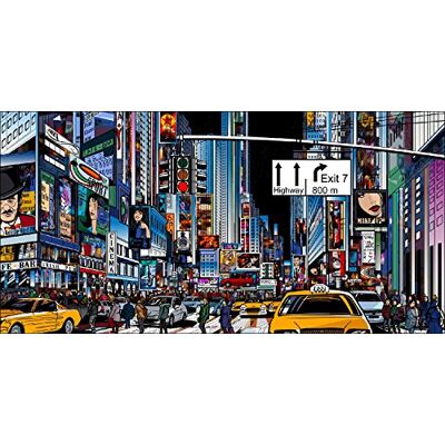 PRO-Art g1689g Decorazione da Parete, Tecnica glicée, 'NYC Comic Style II' 100 x 50 cm, Multicolore, 60 x 30 cm PRO-Art g1689g Decorazione da Parete, Tecnica glicée, 'NYC Comic Style II' 100 x 50 cm, Multicolore, 60 x 30 cm