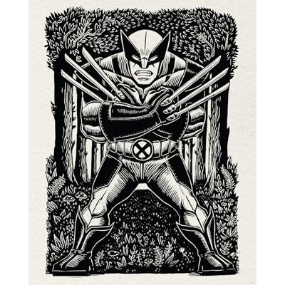 Komar WTD Quadro da parete Marvel Wolverine Lino-Cut dimensioni 40 x 50 cm cameretta dei bambini Komar WTD Quadro da parete Marvel Wolverine Lino-Cut dimensioni 40 x 50 cm cameretta dei bambini