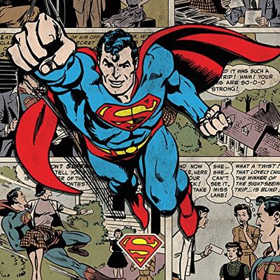 DC Comics Stampa su tela, motivo: Burst, multicolore, 40 x 40 cm DC Comics Stampa su tela, motivo: Burst, multicolore, 40 x 40 cm