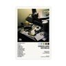 Yeepi Kendrick Lamar, poster su tela con copertina della tracklist della sezione 80, poster per camera da letto, decorazione per ufficio, camera da letto, regalo, senza cornice, 60 x 90 cm