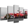 Cuadros Camara Quadro su Legno, Auto di Formula 1, Ferrari F1, Sebastian Vettel, 165 x 62cm, Stampa in qualita Fotografica. Ref.