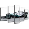 Cuadros Camara Quadro Moderno Fotografico Auto Formula 1, Mercedes F1 W10, Mercedes F1 2019, Lewis Hamilton, Valtteri Bottas, 165 x 62 cm, rif. 27296