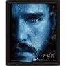 Pyramid Jon Snow Vs Knight King Quadro Immagine 3d Lenticular 24x29cm Con Cornice