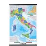 Grupo Erik : Cartina Italia Fisico Politica + Appendi Stecche Magnetiche, 61 x 91,5 cm, Poster Cartina Geografica Italia con cornice a listello, Mappa Italia da Muro grande