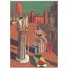 Artopweb DE CHIRICO Le Muse Inquietanti Decorative Panel, Wood MDF, Multicolour, 28x40 Cm