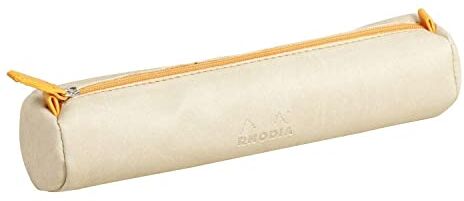 Rhodia Astuccio rotondo rama, 21,5x5,5 cm, similpelle beige