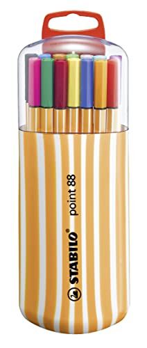 Stabilo Fineliner  point 88 Box Zebrui Astuccio con 20 Colori assortiti