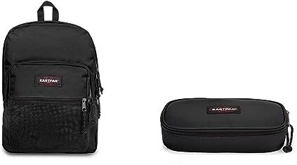 Eastpak Pinnacle, Zaino, Unisex Adulto, 25.5 x 32 x 42.01 cm (38 L), Nero (Black) & Oval Single Astuccio Portapenne, Taglia Unica, Nero