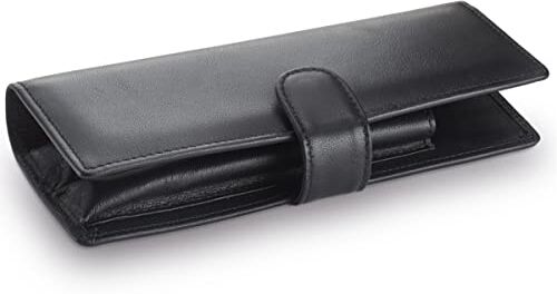 Lamy A 402 Pelletteria – Custodia pieghevole in pelle di vitello di alta qualità 859 di colore nero – per due strumenti di scrittura