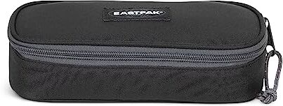 Eastpak Oval Single Astuccio Portapenne, Taglia Unica, Nero (Kontrast Grade Grey)