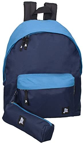 Julian Ross JR3007 Blu Navy Zaino Con Astuccio Scuola Media, Elementare e Superiore per Bambini e Ragazzi, 41 Centimetri, 24L, Poliestere Impermeabile, Tempo Libero, Borsa Viaggio