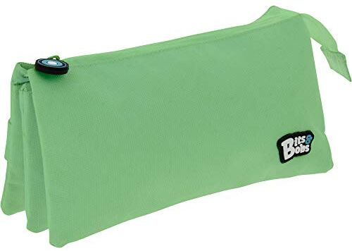 Grafoplás Astuccio scolastico a tre scomparti, colore: verde Mint, 23,5 x 12 x 14 cm, Bits & Bobs