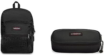 Eastpak Pinnacle, Zaino, Unisex Adulto, 25.5 x 32 x 42.01 cm (38 L), Nero (Black) & Astuccio singolo ovale XL, 22 cm, nero