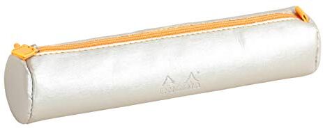 Rhodia Astuccio rotondo rama, 21,5x5,5 cm, similpelle argento