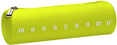 Pigna Monocromo, Astuccio, Portapenne formato Tombolino in Silicone, Giallo Fluo