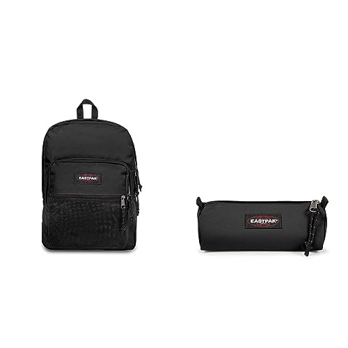 Eastpak Pinnacle, Zaino, Unisex Adulto, 25.5 x 32 x 42.01 cm (38 L), Nero (Black) & BENCHMARK SINGLE, Astuccio portapenne, Nero (Black), Taglia Unica