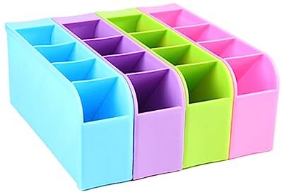 FOMIYES Porta Pennelli Custodia Fissa Spazio Di Lavoro Astuccio Penne Astuccio Portapenne Organizer Per Cosmetici Da Tavolo Organizzatore Di Calzini Scrivania Porta Spazzole Viola