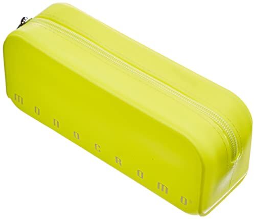 Pigna Monocromo, Astuccio, Portapenne formato Bustina in Silicone, Giallo Fluo