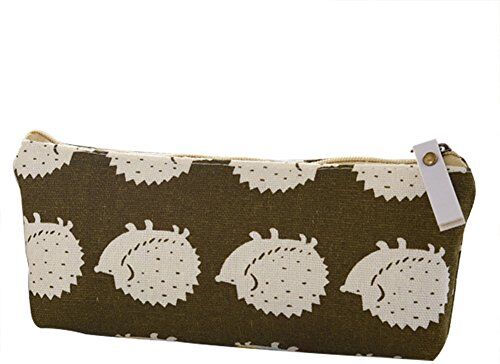 TREESTAR penna matita borsa con cerniera per le ragazze dei bambini cotone lino Stationary Pencil Case studenti borsa sacchetto Pattern 4 19.5 * 8.5 * 3.5CM