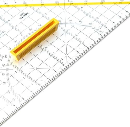 Aristo 70-AR1650/4 Squadra-TZ, Trasparente, ipotenusa: 250 mm con Manico Amovibile